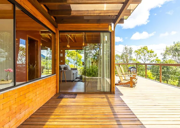 Cabana Romantica Na Serra Com Hidro, Lareira, Lagos E Trilhas
