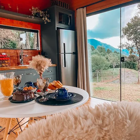 Cabana Romantica Na Serra Com Hidro, Lareira, Lagos E Trilhas Bom Retiro  Exterior photo
