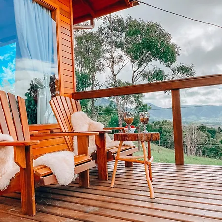 Cabana Romantica Na Serra Com Hidro, Lareira, Lagos E Trilhas Bom Retiro  Exterior photo