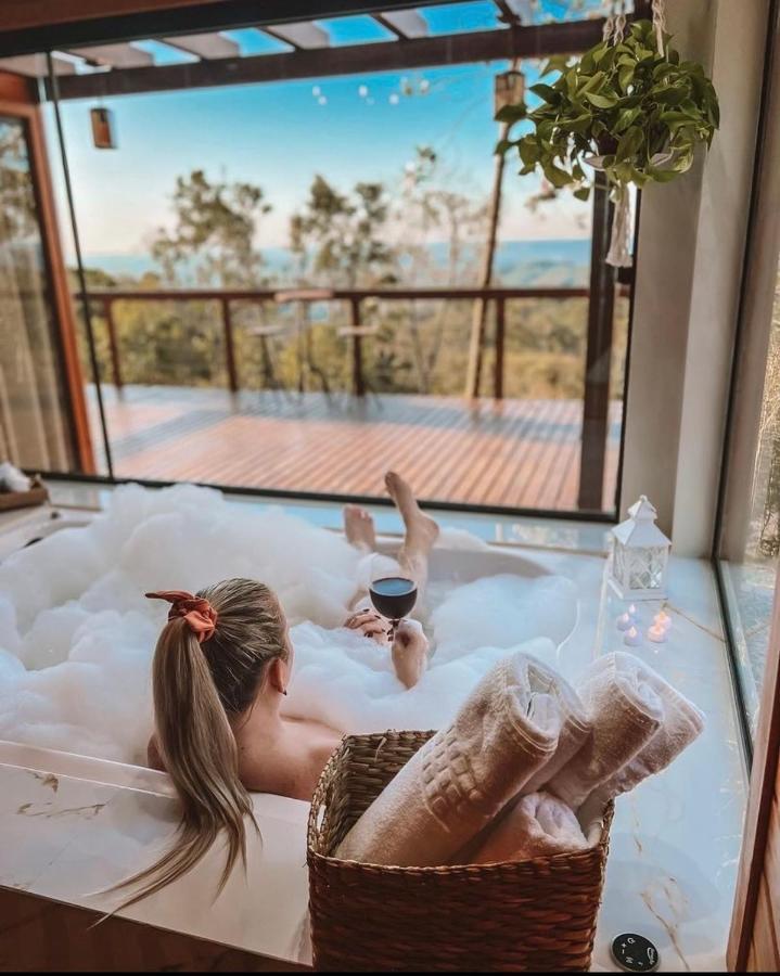 Chalet Romantica Na Serra Com Hidro, Lareira, Lagos E Trilhas